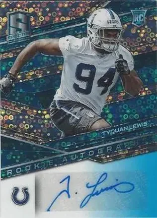 2018 Panini Spectra - Neon Blue #193 - Tyquan Lewis - Indianapolis Colts