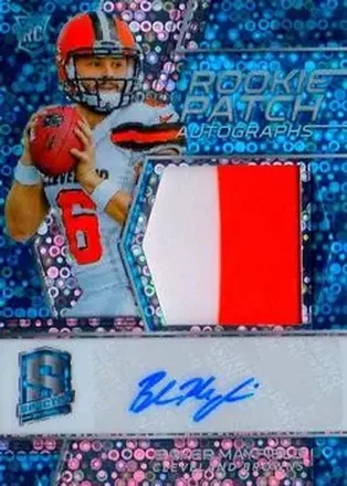 2018 Panini Spectra - Neon Blue #203 - Baker Mayfield - Cleveland Browns
