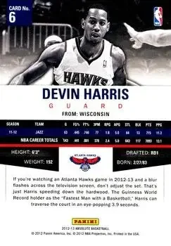 Back of Devin Harris