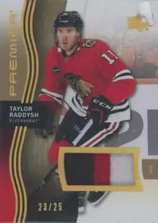 2023-24 Upper Deck Premier - Memorabilia Premium #63 - Taylor Raddysh - Chicago Blackhawks
