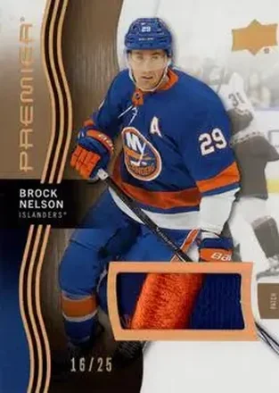 2023-24 Upper Deck Premier - Memorabilia Premium #64 - Brock Nelson - New York Islanders