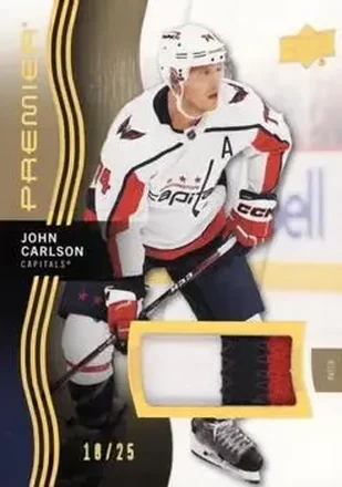 2023-24 Upper Deck Premier - Memorabilia Premium #71 - John Carlson - Washington Capitals