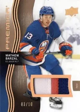 2023-24 Upper Deck Premier - Memorabilia Premium #76 - Mathew Barzal - New York Islanders