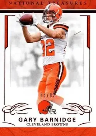 2016 Panini National Treasures - Jersey Number Red #25 - Gary Barnidge - Cleveland Browns