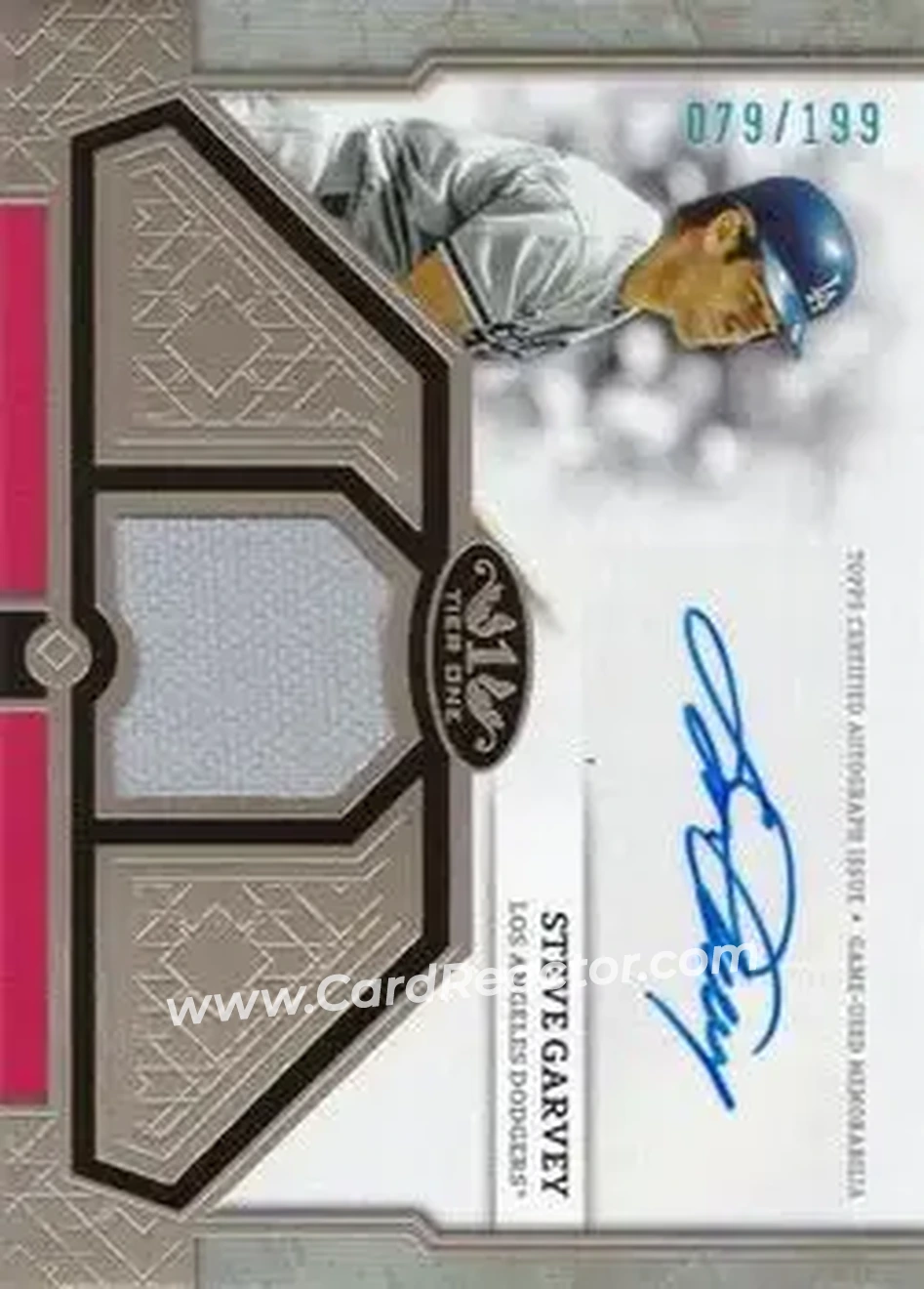 2024 Topps Tier One - Autographed Tier One Relics #T1AR-SG - Steve Garvey - Los Angeles Dodgers - Front