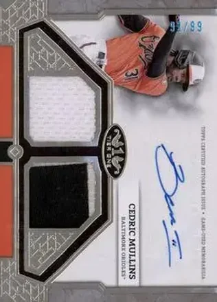 2024 Topps Tier One - Autographed Tier One Relics Dual #T1AR-CM - Cedric Mullins - Baltimore Orioles