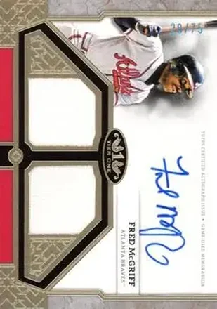 2024 Topps Tier One - Autographed Tier One Relics Dual #T1AR-FM - Fred McGriff - Atlanta Braves