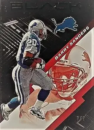 2020 Panini Black - Ruby #34 - Barry Sanders - Detroit Lions