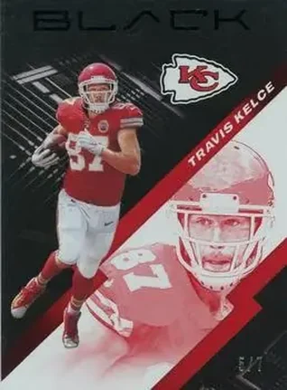 2020 Panini Black - Ruby #49 - Travis Kelce - Kansas City Chiefs