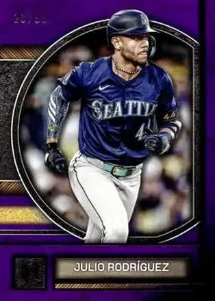 2025 Topps Museum Collection - Amethyst #8 - Julio Rodríguez - Seattle Mariners