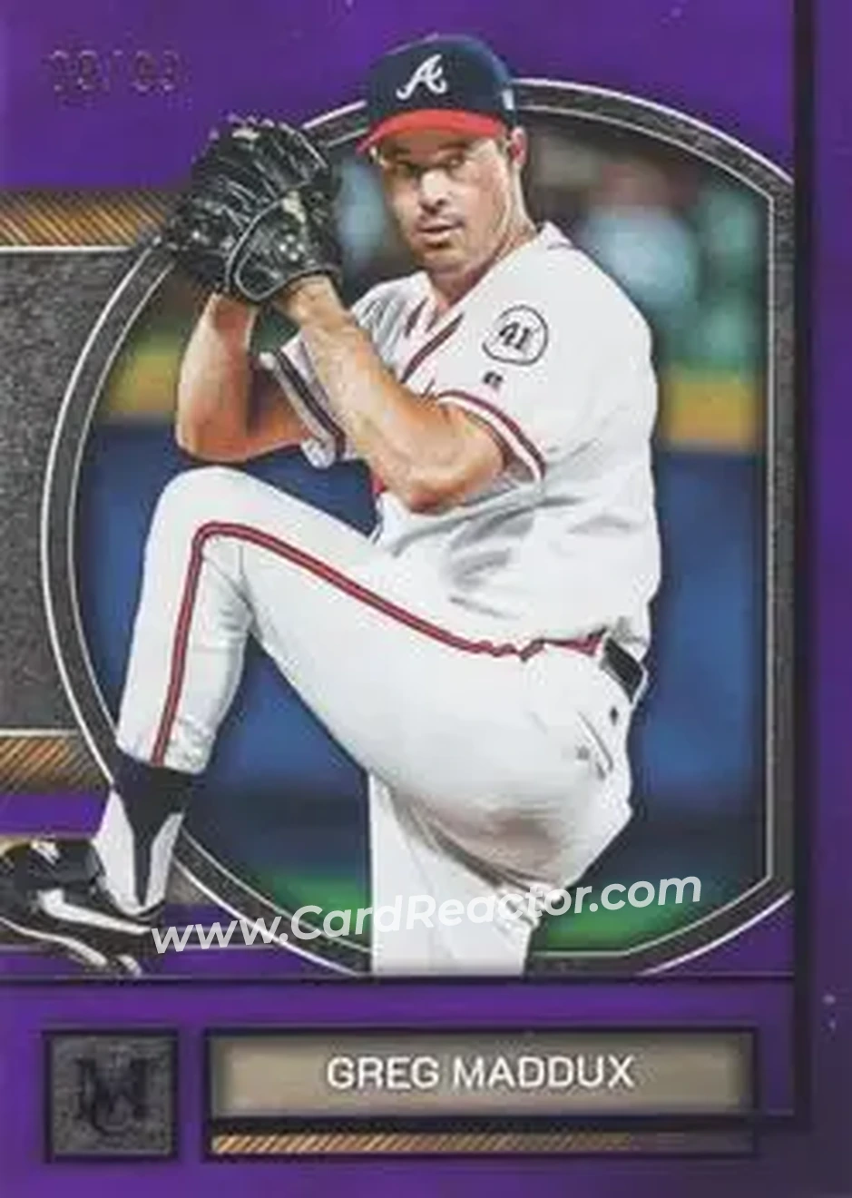 2025 Topps Museum Collection - Amethyst #19 - Greg Maddux - Atlanta Braves - Front