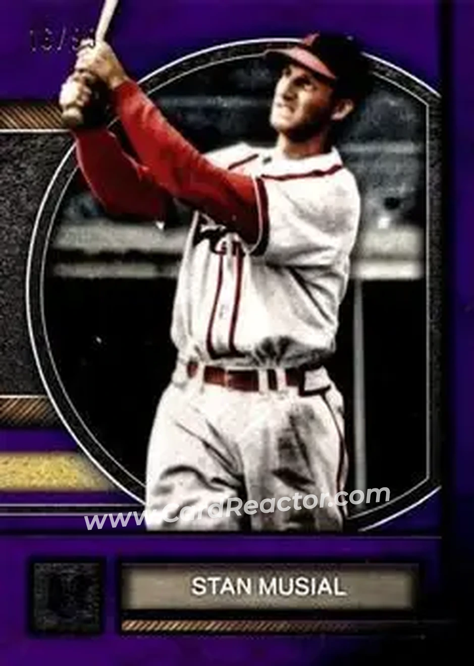2025 Topps Museum Collection - Amethyst #29 - Stan Musial - St. Louis Cardinals - Front