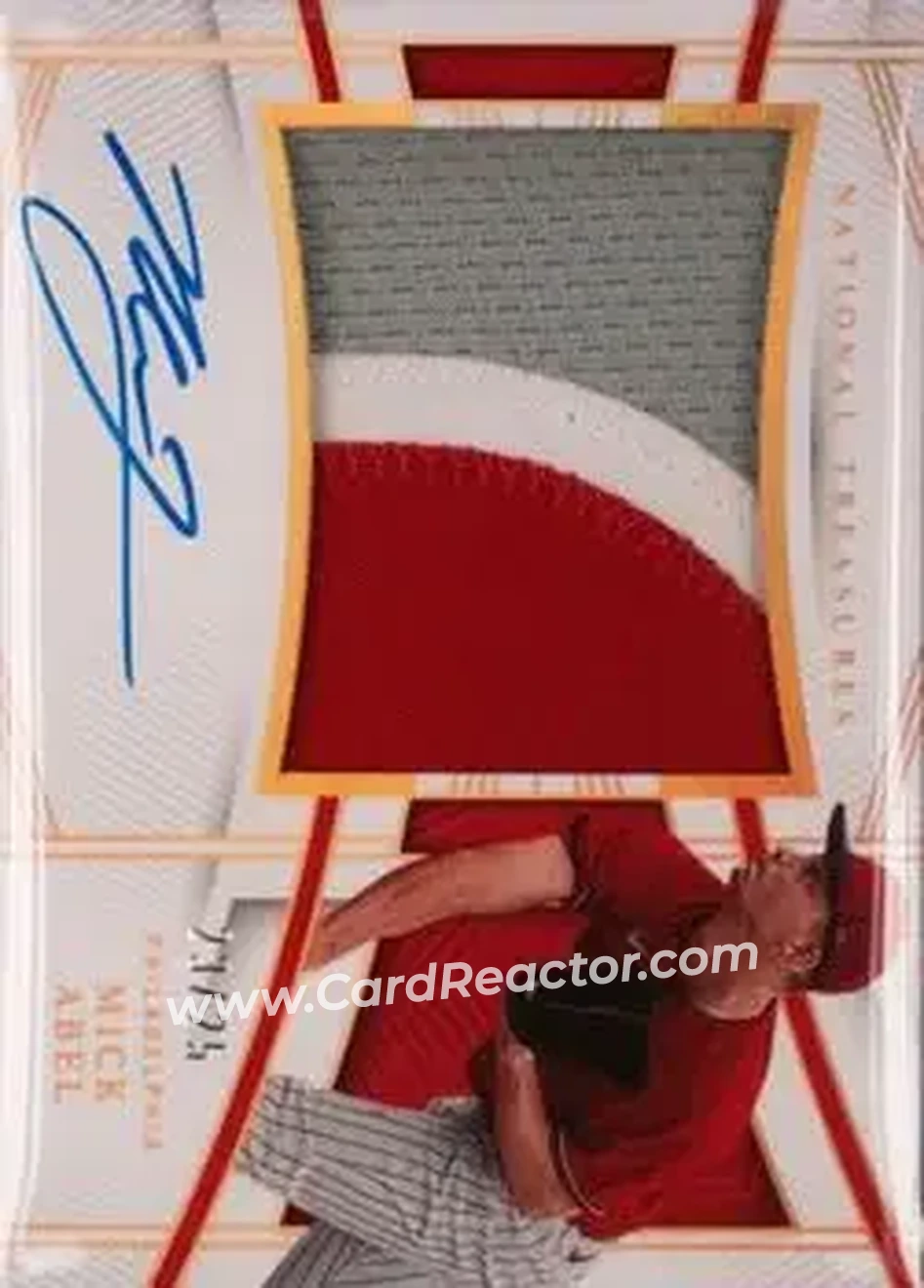 2023 Panini National Treasures - Holo Gold #117 - Mick Abel - Philadelphia Phillies - Front