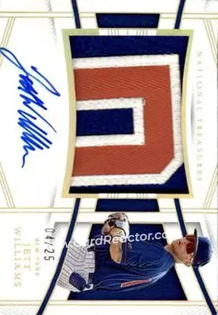 2023 Panini National Treasures - Holo Gold #146 - Jett Williams - New York Mets - Front