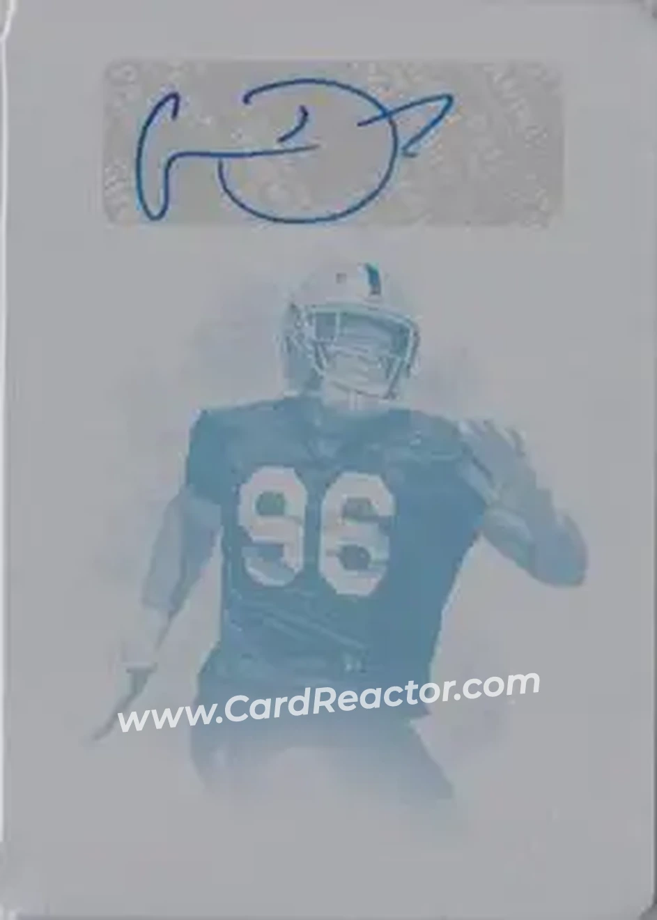 2019 Panini Impeccable - Printing Plate Cyan #157 - Clelin Ferrell - Oakland Raiders - Front