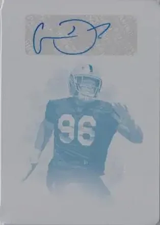 2019 Panini Impeccable - Printing Plate Cyan #157 - Clelin Ferrell - Oakland Raiders
