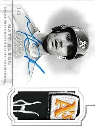 2020 Topps Dynasty - Dynasty Autographed Patch Silver #DAP-MOL2 - Matt Olson - Oakland Athletics