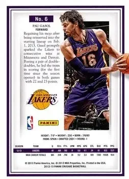 Back of Pau Gasol