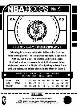 Back of Kristaps Porziņģis