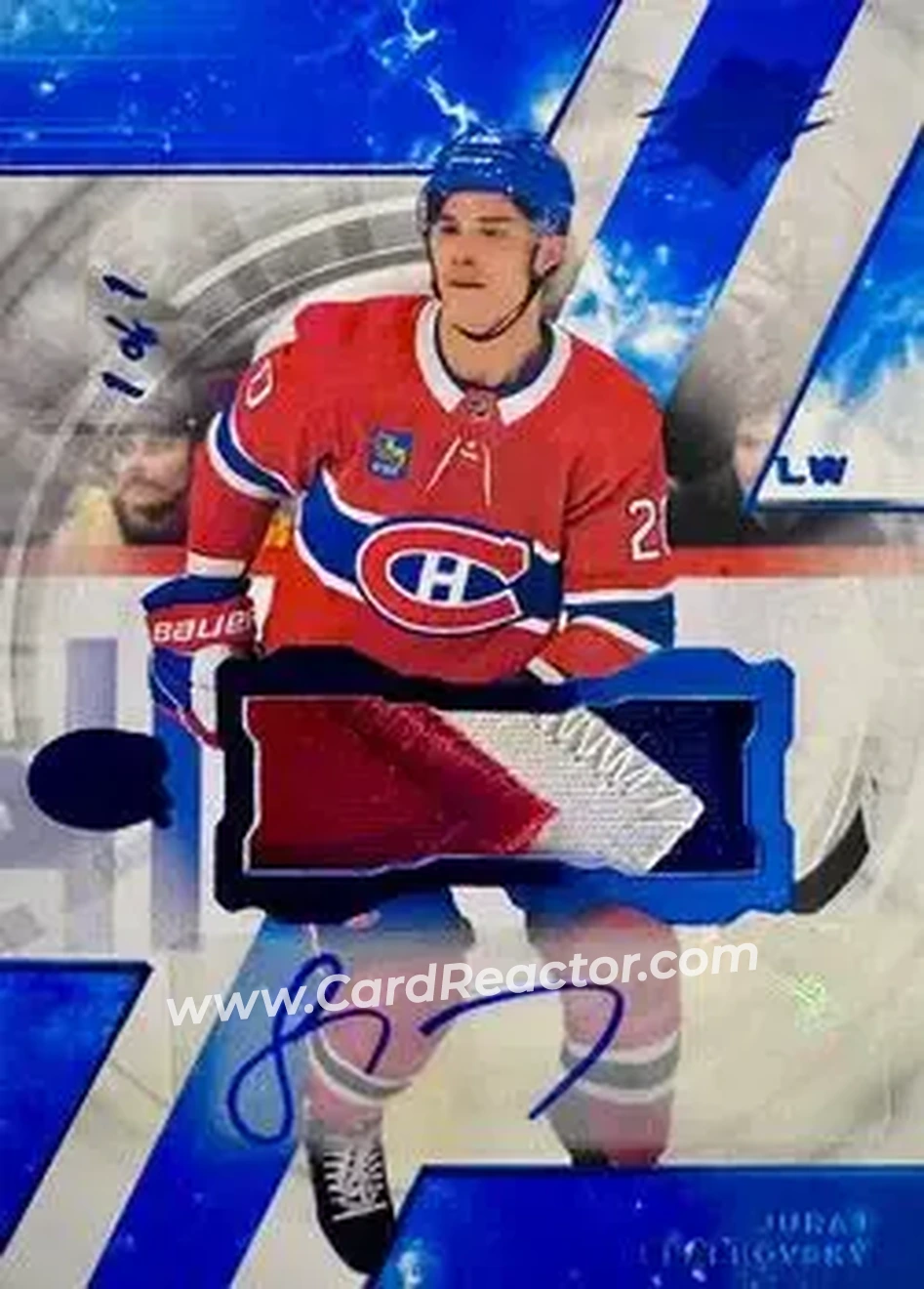 2023-24 SPx - Autographs Premium #36 - Juraj Slafkovsky - Montreal Canadiens - Front
