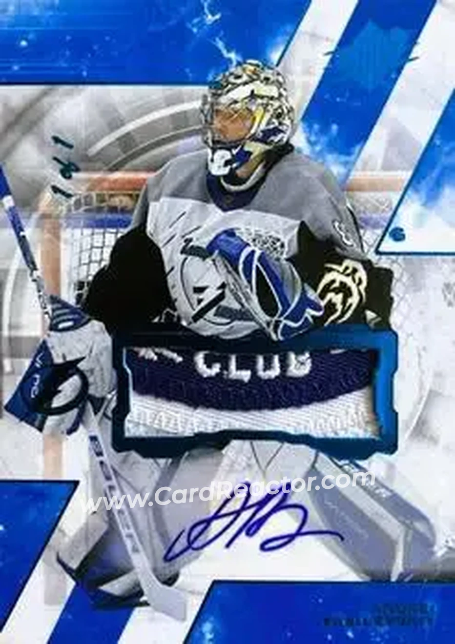 2023-24 SPx - Autographs Premium #92 - Andrei Vasilevskiy - Tampa Bay Lightning - Front