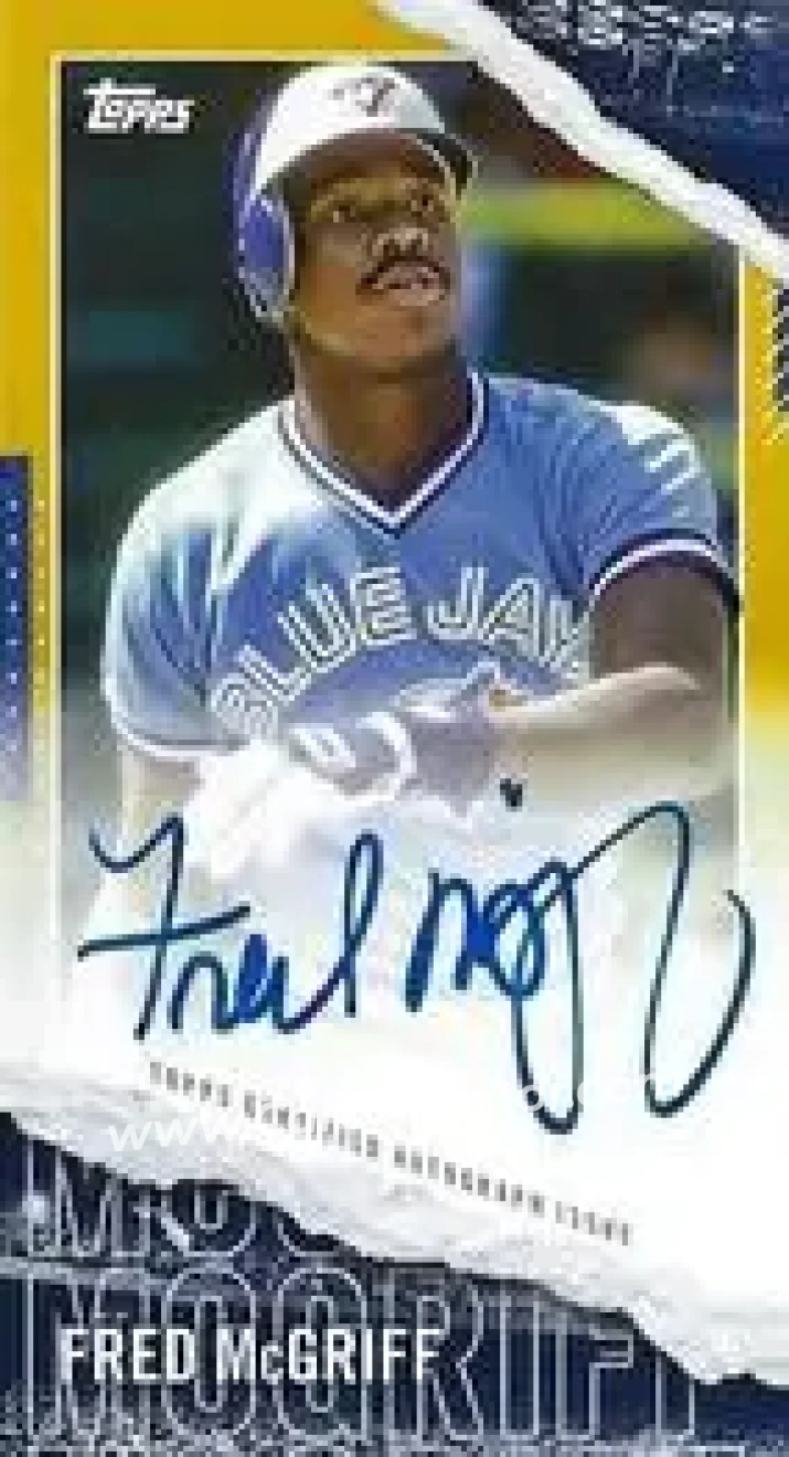 2020 Topps Rip - Mini Autographs Gold #RIPAU-FM - Fred McGriff - Toronto Blue Jays - Front