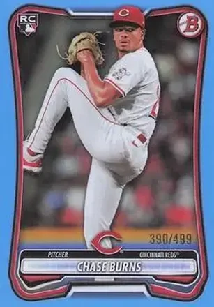 2026 Bowman - Sky Blue #3 - Chase Burns - Cincinnati Reds