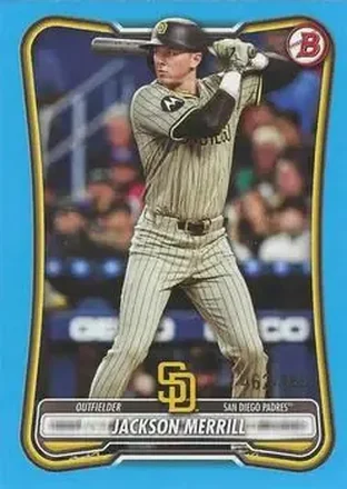 2026 Bowman - Sky Blue #50 - Jackson Merrill - San Diego Padres