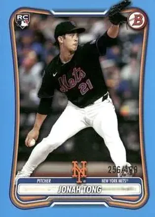 2026 Bowman - Sky Blue #65 - Jonah Tong - New York Mets