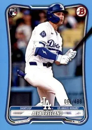 2026 Bowman - Sky Blue #70 - Alex Freeland - Los Angeles Dodgers