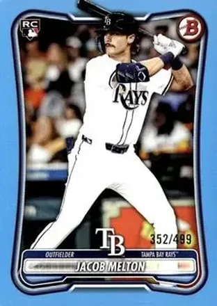 2026 Bowman - Sky Blue #87 - Jacob Melton - Tampa Bay Rays