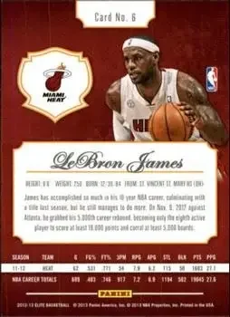 Back of LeBron James