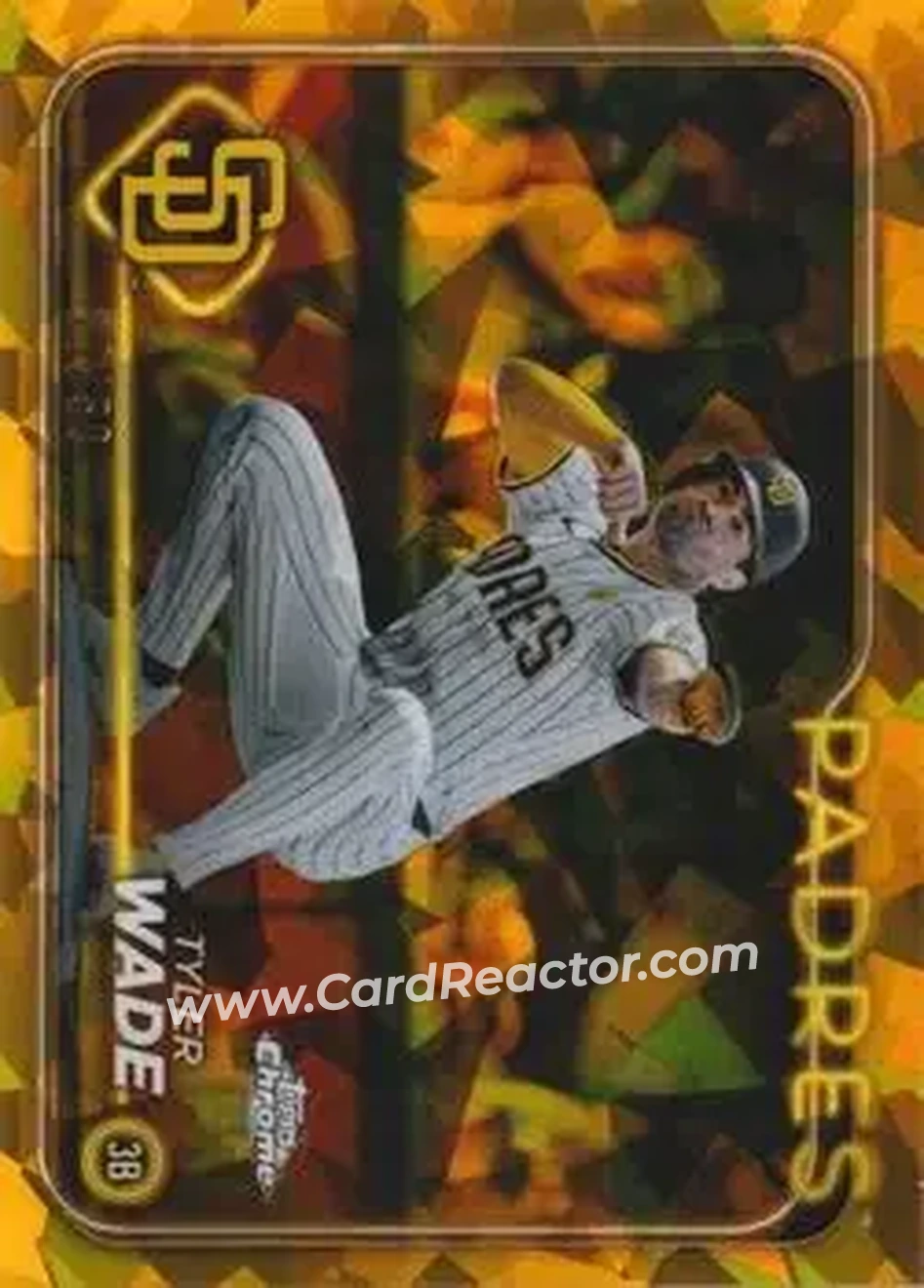 2024 Topps Chrome Update Sapphire Edition - Gold Sapphire #USCS266 - Tyler Wade - San Diego Padres - Front