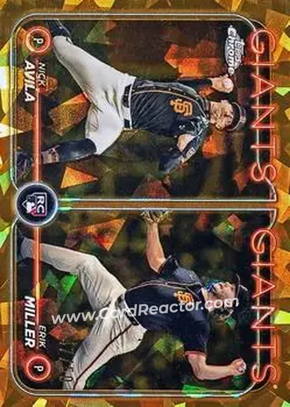 2024 Topps Chrome Update Sapphire Edition - Gold Sapphire #USCS271 - Erik Miller - Nick Avila SN50 - San Francisco Giants - San Francisco Giants - Front 2024 Topps Chrome Update Sapphire Edition - Gold Sapphire #USCS271 - Erik Miller - Nick Avila SN50 - San Francisco Giants - San Francisco Giants - Front