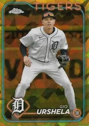 2024 Topps Chrome Update Sapphire Edition - Gold Sapphire #USCS346 - Gio Urshela - Detroit Tigers