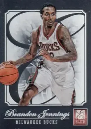 2012-13 Panini Elite #77 - Brandon Jennings - Milwaukee Bucks