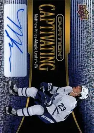 2023-24 Upper Deck Ovation - Captivating Auto #C-6 - Matthew Knies - Toronto Maple Leafs