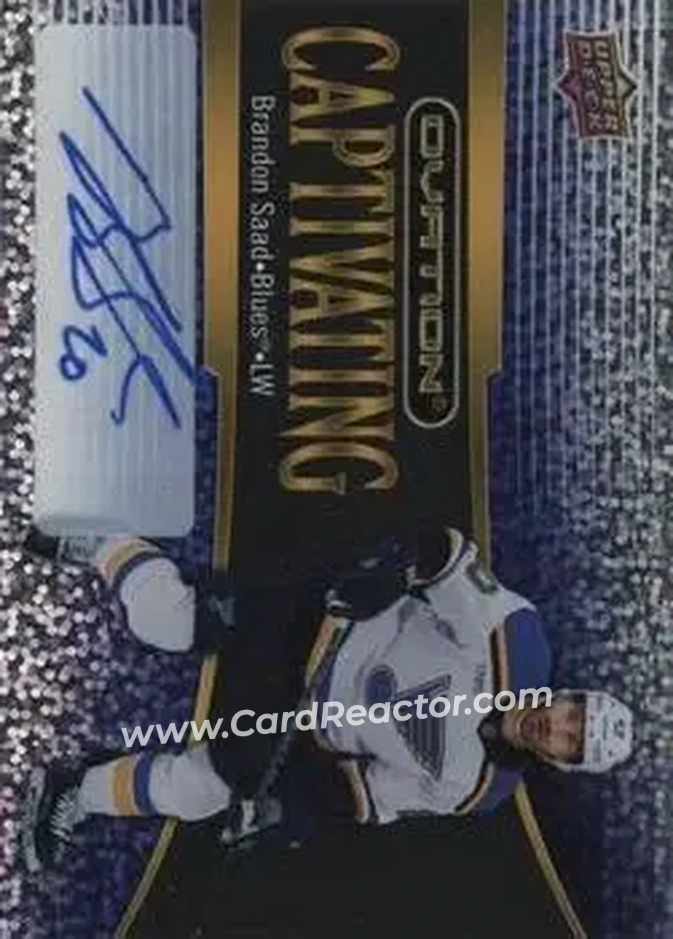 2023-24 Upper Deck Ovation - Captivating Auto #C-7 - Brandon Saad - St. Louis Blues - Front 2023-24 Upper Deck Ovation - Captivating Auto #C-7 - Brandon Saad - St. Louis Blues - Front