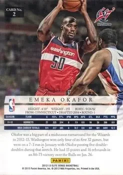Back of Emeka Okafor