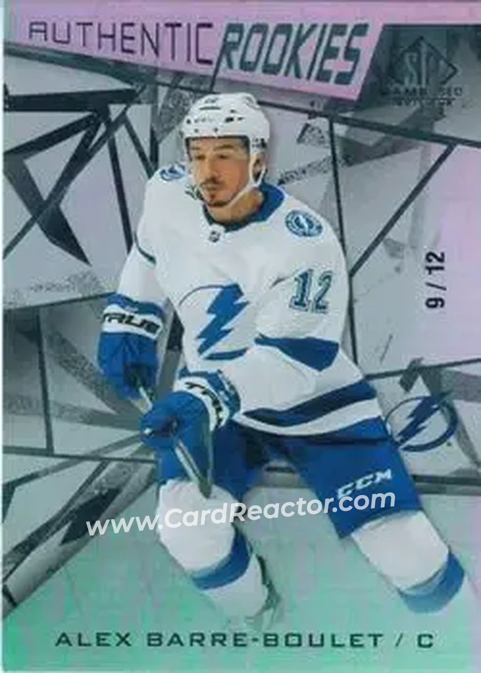 2021-22 SP Game Used #138 - Alex Barre-Boulet - Tampa Bay Lightning - Front 2021-22 SP Game Used #138 - Alex Barre-Boulet - Tampa Bay Lightning - Front