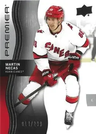 2023-24 Upper Deck Premier #16 - Martin Necas - Carolina Hurricanes