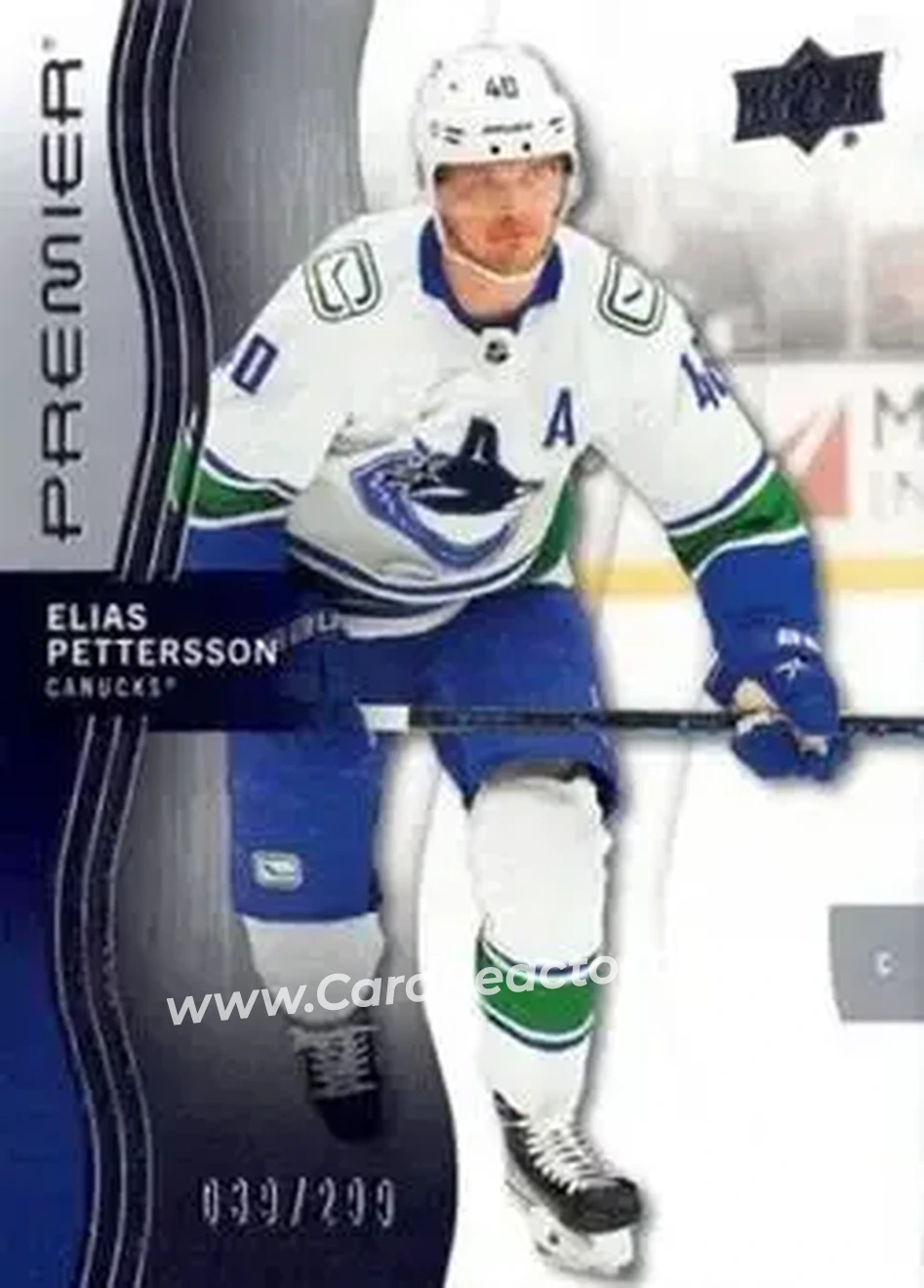 2023-24 Upper Deck Premier #18 - Elias Pettersson - Vancouver Canucks - Front