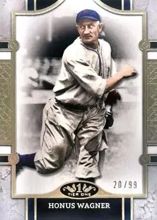 2024 Topps Tier One - Gold Foil #1 - Honus Wagner - Pittsburgh Pirates