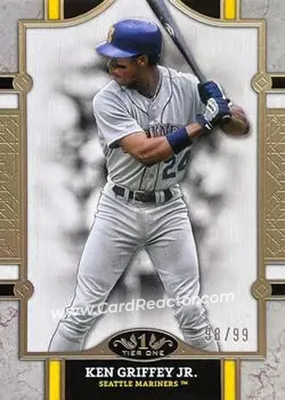 2024 Topps Tier One - Gold Foil #19 - Ken Griffey Jr. - Seattle Mariners - Front