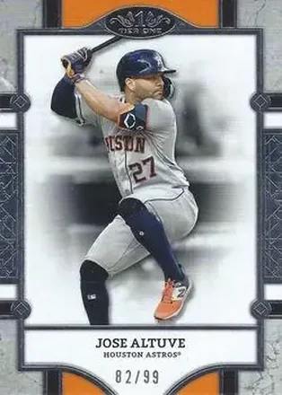 2024 Topps Tier One - Gold Foil #41 - Jose Altuve - Houston Astros