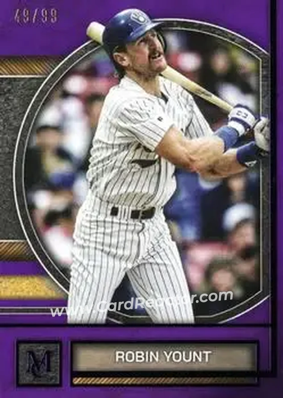 2025 Topps Museum Collection - Amethyst #56 - Robin Yount - Milwaukee Brewers - Front 2025 Topps Museum Collection - Amethyst #56 - Robin Yount - Milwaukee Brewers - Front