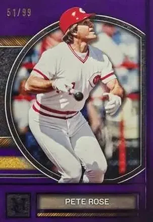 2025 Topps Museum Collection - Amethyst #80 - Pete Rose - Cincinnati Reds