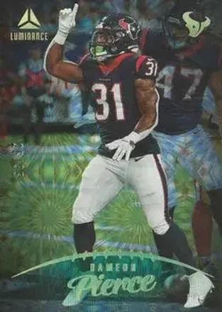2023 Panini Luminance - Teal #22 - Dameon Pierce - Houston Texans