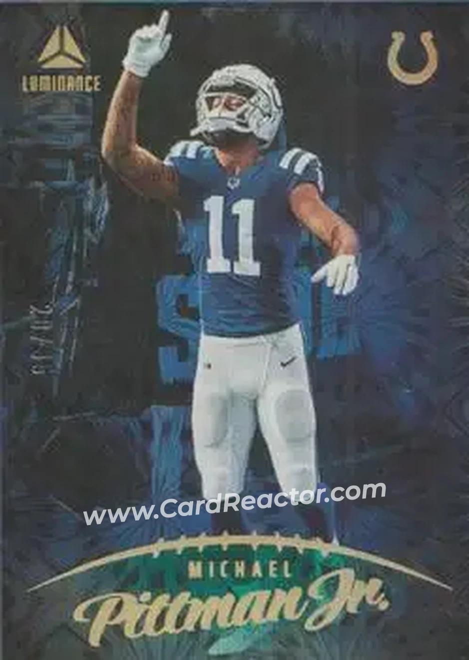 2023 Panini Luminance - Teal #23 - Michael Pittman Jr. - Indianapolis Colts - Front