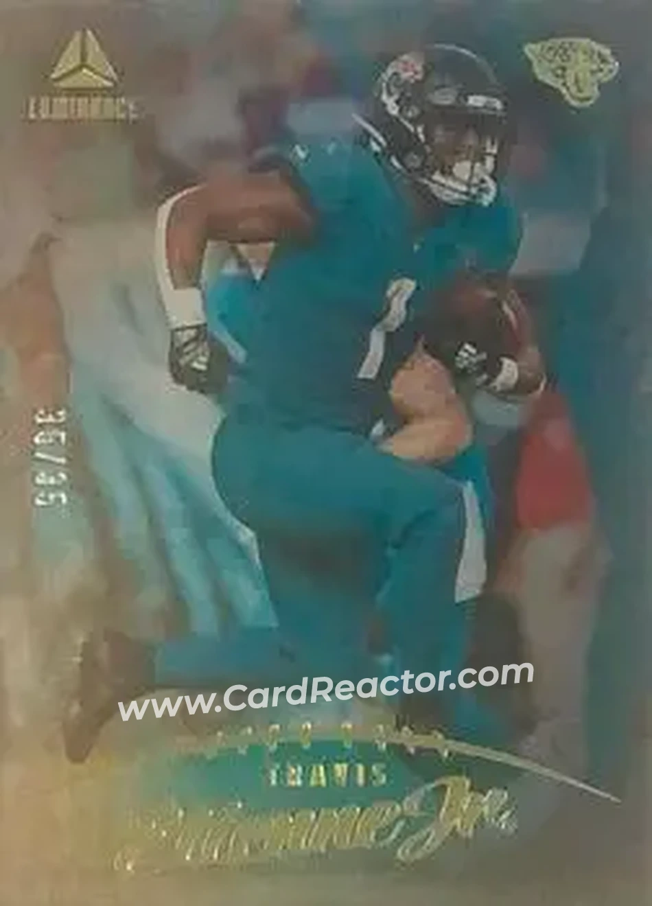2023 Panini Luminance - Teal #27 - Travis Etienne Jr. - Jacksonville Jaguars - Front